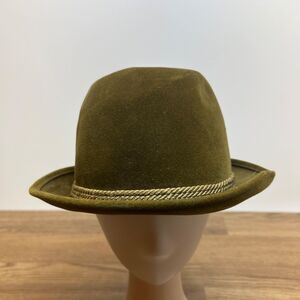 VTG Resistol + Eddie Bauer Green Rope Felt Fedora - Size 6 7/8